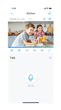 Transmisie live intre telefon si camera de supraveghere